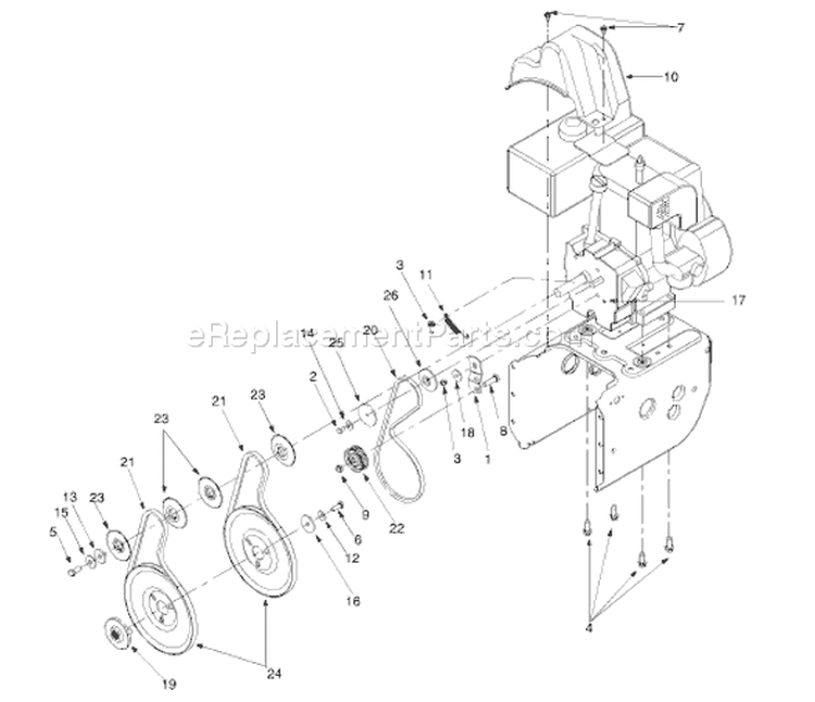 Page C Diagram and Parts List for 31AH553G401 2000 Yard Man Snow Blower